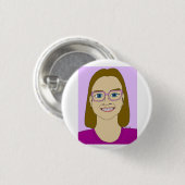 Badge Rond 2,50 Cm petite fille (Devant & derrière)