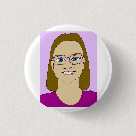 Badge Rond 2,50 Cm petite fille (Devant)