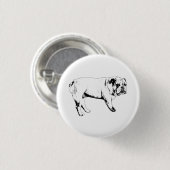 Badge Rond 2,50 Cm Petite Joie Bulldog Pin (Devant & derrière)