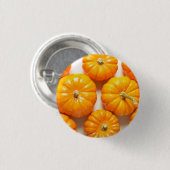 Badge Rond 2,50 Cm Petits Citrouilles (Devant & derrière)