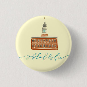 Badge Rond 2,50 Cm Philadelphie