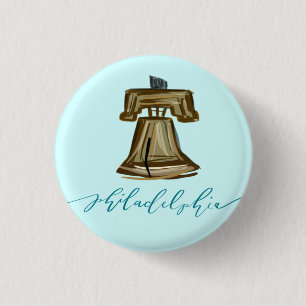 Badge Rond 2,50 Cm Philadelphie - Liberty Bell