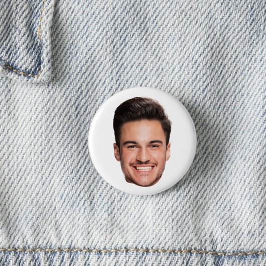 Badge Rond 2,50 Cm Photo à visage personnalisé