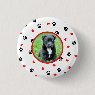 Badge Rond 2,50 Cm photo d'animal familier avec le motif doux mignon