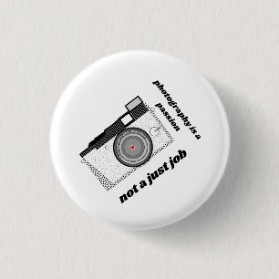 Badge Rond 2,50 Cm Photographe professionnel