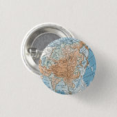 Badge Rond 2,50 Cm Physical Map of Asia (Devant & derrière)