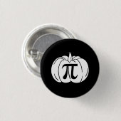 Badge Rond 2,50 Cm Pi d'Halloween à la citrouille (Devant & derrière)