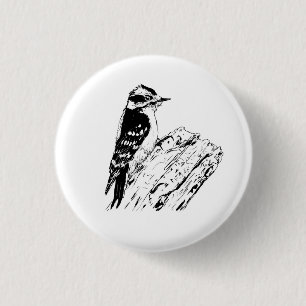 Badge Rond 2,50 Cm Pic-bois