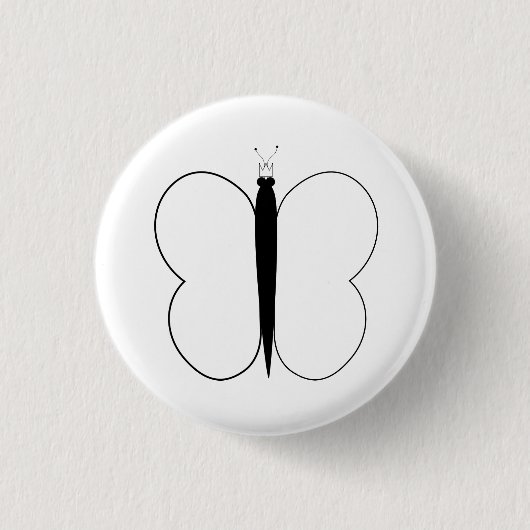 Badge Rond 2,50 Cm PIC de papillon (Devant)