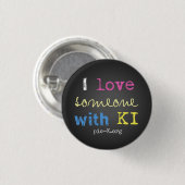 Badge Rond 2,50 Cm pic-K Love (Devant & derrière)