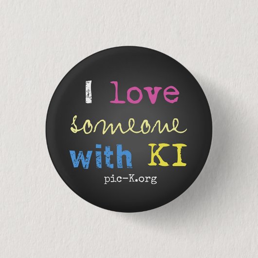 Badge Rond 2,50 Cm pic-K Love (Devant)