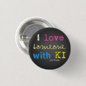Badge Rond 2,50 Cm pic-K Love (Devant & derrière)