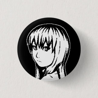 Badge Rond 2,50 Cm Pièce manquante (B&W) - petit broche
