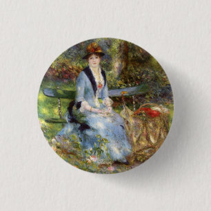 Badge Rond 2,50 Cm Pierre-Auguste Renoir - Dans les Roses