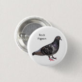 Badge Rond 2,50 Cm Pigeon (Devant & derrière)