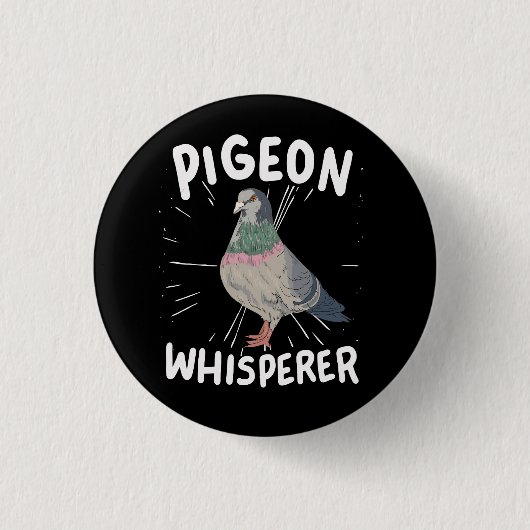 Badge Rond 2,50 Cm Pigeon (Devant)