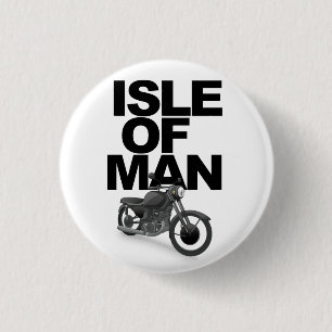Badge Rond 2,50 Cm Pilote de moto de l'île de Man