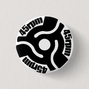 Badge Rond 2,50 Cm Pin 45rpm