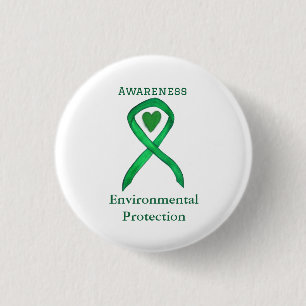 Badge Rond 2,50 Cm Pin à ruban pour la sensibilisation à la protectio