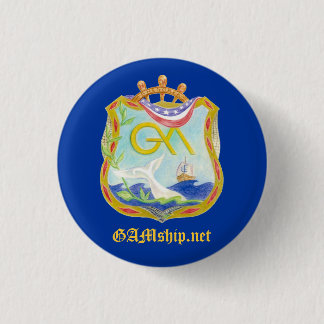 Badge Rond 2,50 Cm Pin bleu d'engagement de GAM