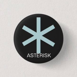 Badge Rond 2,50 Cm Pin d'astérisque