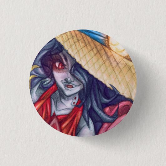Badge Rond 2,50 Cm Pin de casquette de la Reine de vampire (Devant)