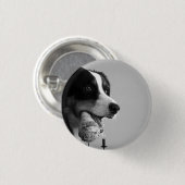 Badge Rond 2,50 Cm Pin de chien (Devant & derrière)