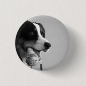 Badge Rond 2,50 Cm Pin de chien (Devant)