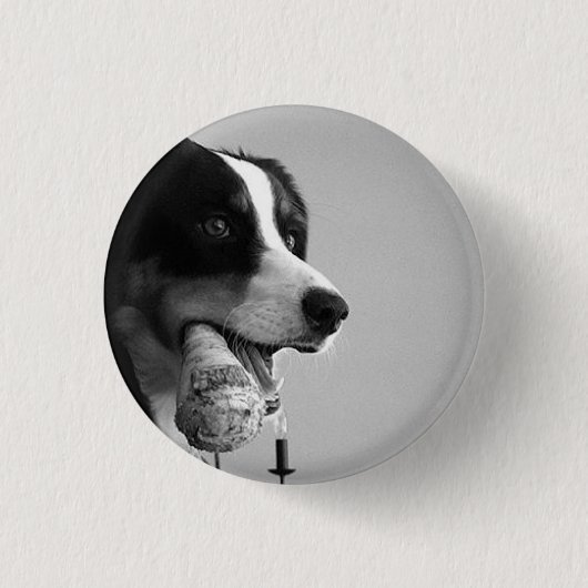 Badge Rond 2,50 Cm Pin de chien (Devant)