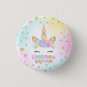 Badge Rond 2,50 Cm Pin de faveur de licorne de peloton de licorne