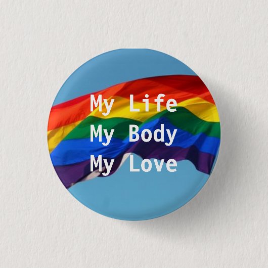 Badge Rond 2,50 Cm Pin de fierté de LGBT (Devant)