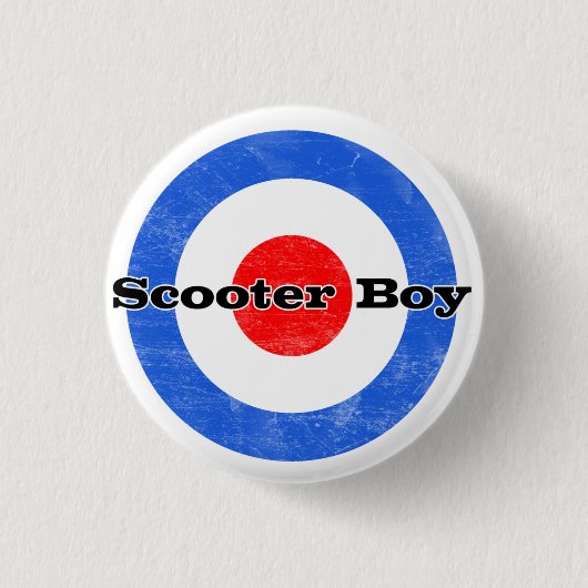 Badge Rond 2,50 Cm Pin de garçon de scooter (Devant)