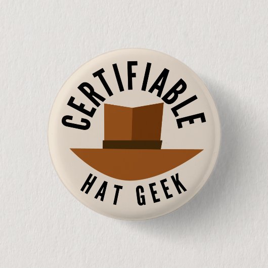 Badge Rond 2,50 Cm Pin de geek de casquette (Devant)