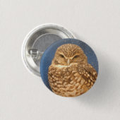 Badge Rond 2,50 Cm Pin de hibou (Devant & derrière)