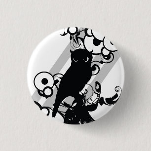 BADGE ROND 2,50 CM PIN DE HIBOU DE POP