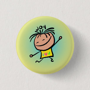 Badge Rond 2,50 Cm Pin de joie par Smeople