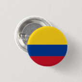 Badge Rond 2,50 Cm Pin de la Colombie (Devant & derrière)