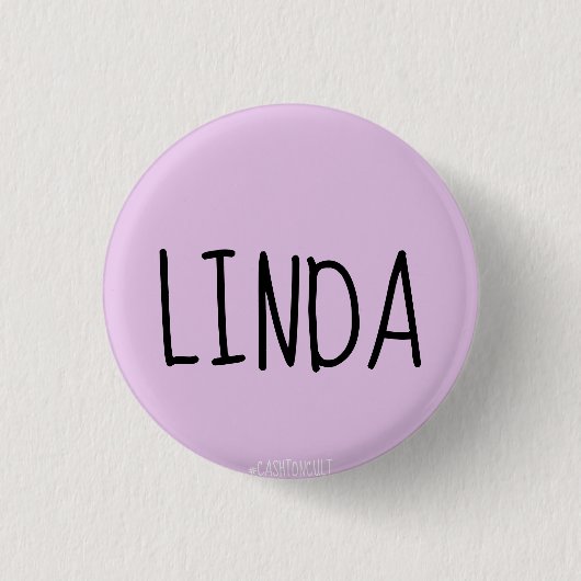 Badge Rond 2,50 Cm Pin de Linda (Devant)