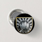 Badge Rond 2,50 Cm Pin de peloton d'or (Devant & derrière)