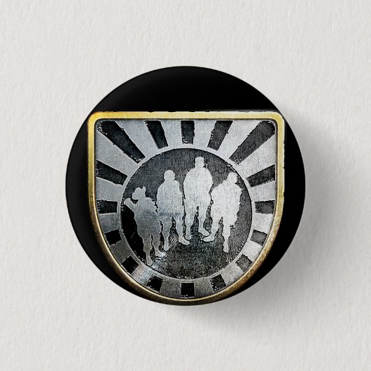 Badge Rond 2,50 Cm Pin de peloton d'or (Devant)