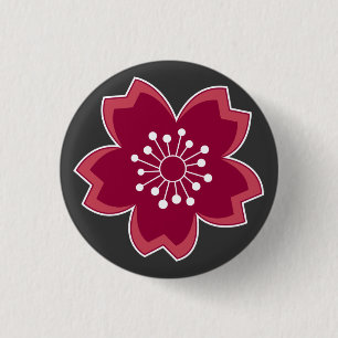 Badge Rond 2,50 Cm Pin de Sakura