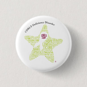 Badge Rond 2,50 Cm Pin de sensibilisation CDKL5