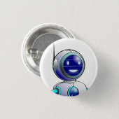 Badge Rond 2,50 Cm Pin de Smilebot (Devant & derrière)