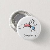 Badge Rond 2,50 Cm Pin de superhéros (Devant & derrière)