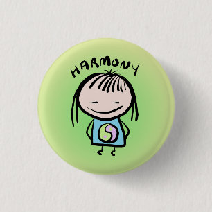 Badge Rond 2,50 Cm Pin d'harmonie par Smeople