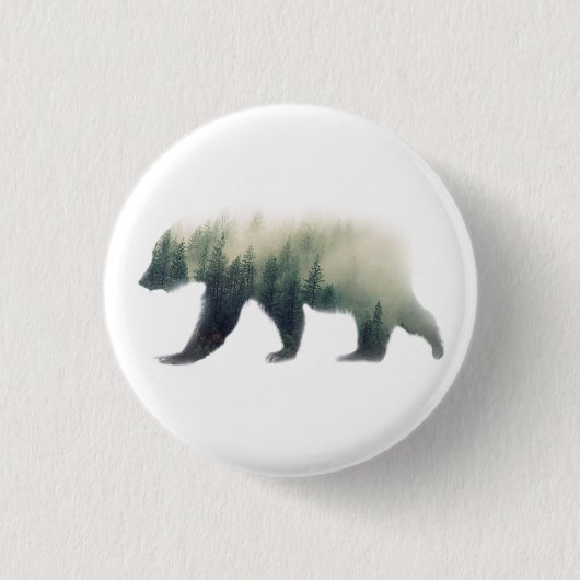 Badge Rond 2,50 Cm Pin d'ours (Devant)
