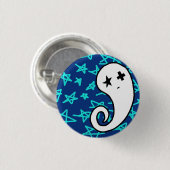 Badge Rond 2,50 Cm Pin étoilé de fantôme (Devant & derrière)