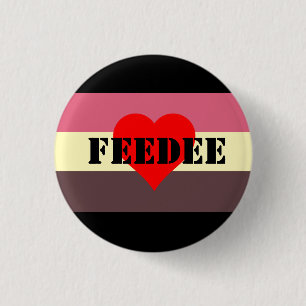 Badge Rond 2,50 Cm Pin Feedee de drapeau de fierté de Feedist