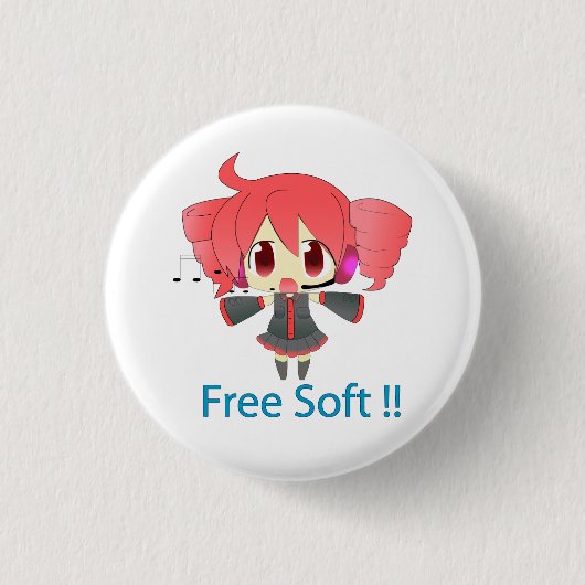 Badge Rond 2,50 Cm Pin Kasane Teto (Devant)