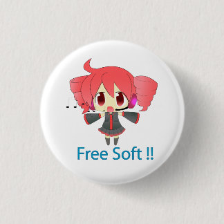 Badge Rond 2,50 Cm Pin Kasane Teto